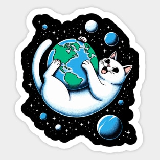Cat Planet Sticker
